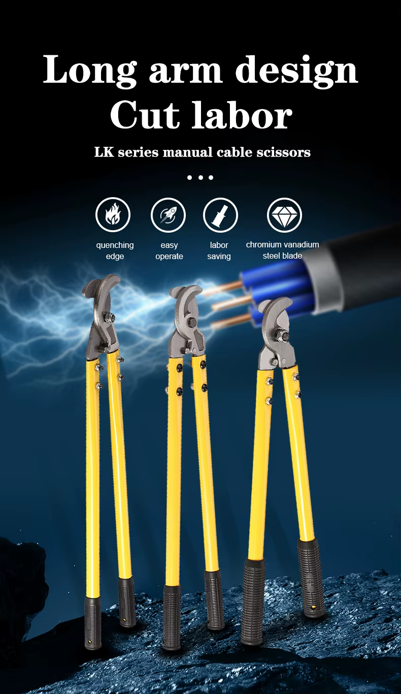 Peyton LK Manual labor-saving long arm extension cable bolt cutters wire rope cutter fiber cable cutter