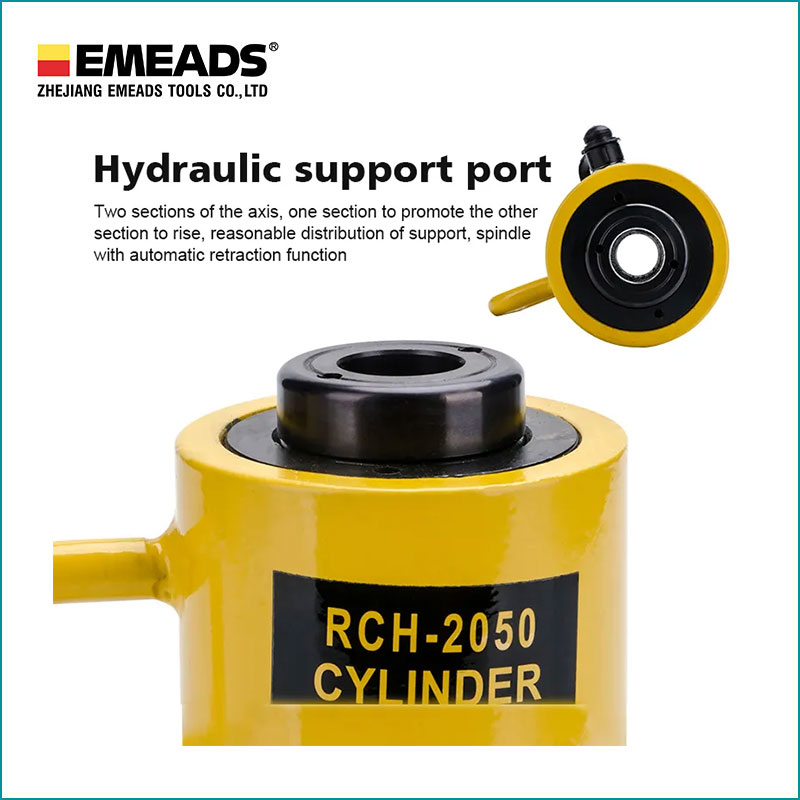 RCH 2050 Single Acting Hollow Plunger Steel Cylinder Hydraulic Cylinder Jack Hydraulic Lifting Jack