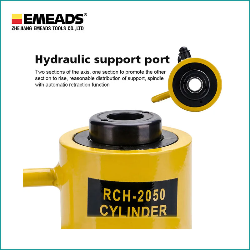 RCH 20 -100Ton Single Acting Hollow Plunger Steel Cylinder